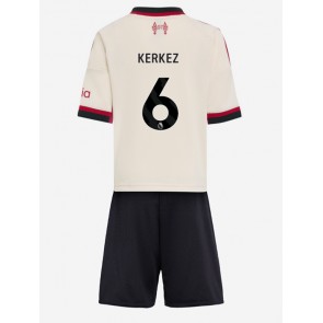 Liverpool Milos Kerkez #6 Segunda Equipación Niños 2025-26 Manga Corta (+ Pantalones cortos)